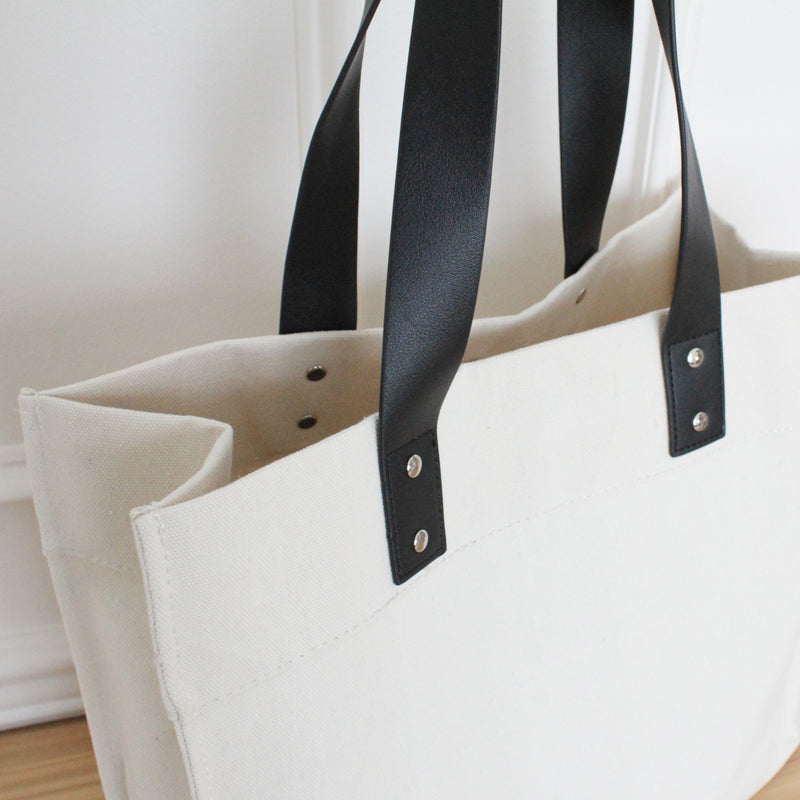Neutral Tapestry Market Tote