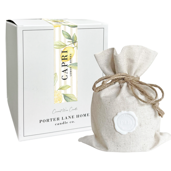 CAPRI | Lemon + Honey Coconut Wax Candle – Porter Lane Home