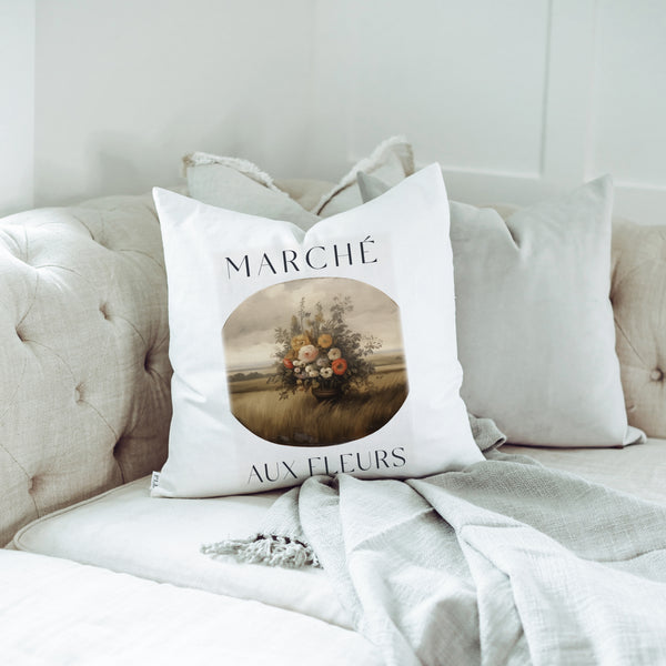 Marche Aux Fleurs Pillow Cover