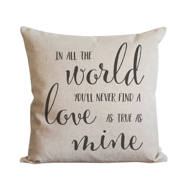 In All The World Pillow Cover.