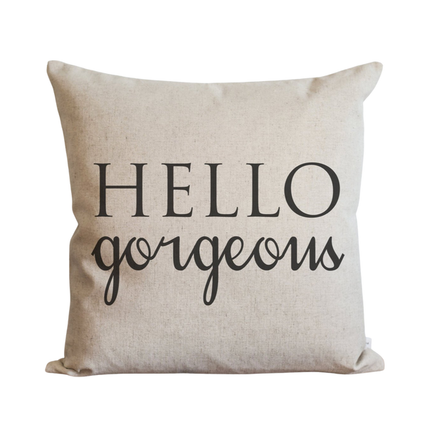 Hello Gorgeous_CAPS Pillow Cover.