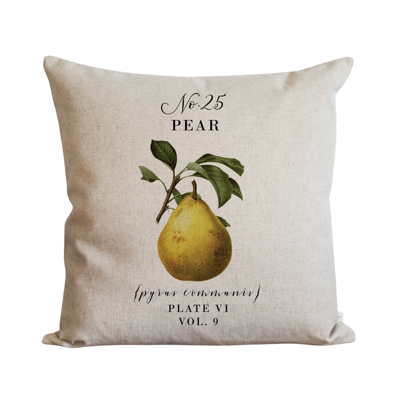 Botanical Pear Pillow Cover.