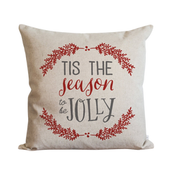 Tis The Seaon To Be Jolly Pillow Cover.