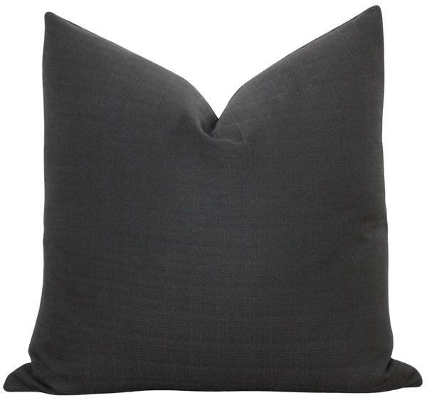 Black Outdoor Pillow Cover | Thomas