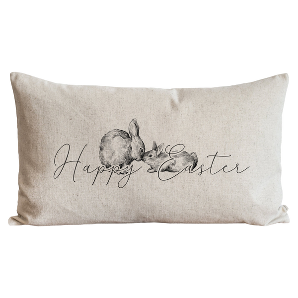 Easter Bunnies Pillow Cover