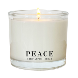 Peace | Crisp Apple & Cedar Coconut Wax Candle