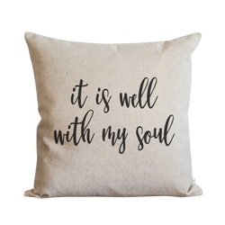 It Is Well With My Soul Pillow Cover.