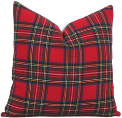 Red Plaid Pillow Cover | Hunter