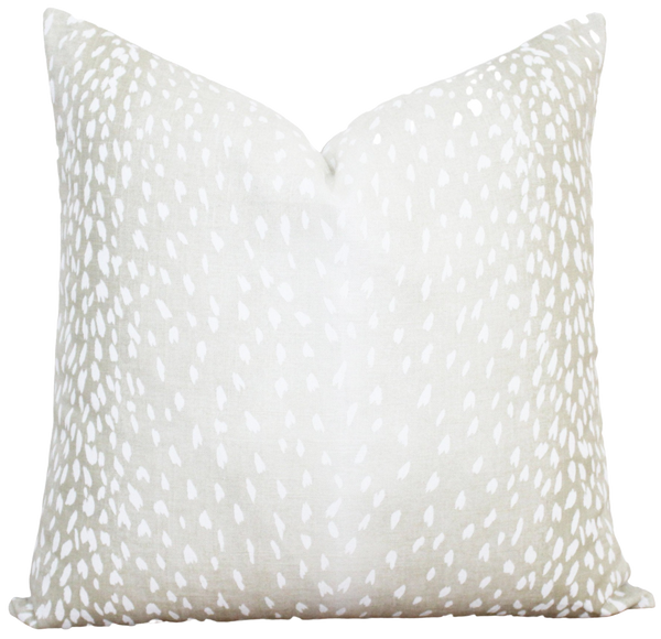 Antelope Pillow Cover Dove Gray | Evelyn Ecru