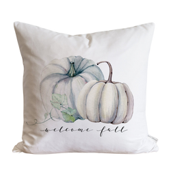 Welcome Fall Pumpkins Autumn Pillow Cover.