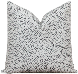 Charcoal Dot Pillow Cover | Hudson