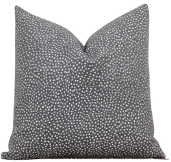 Charcoal Dot Pillow Cover | Chloe