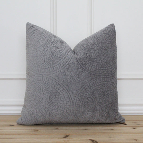 Grey velvet pillow cases hotsell