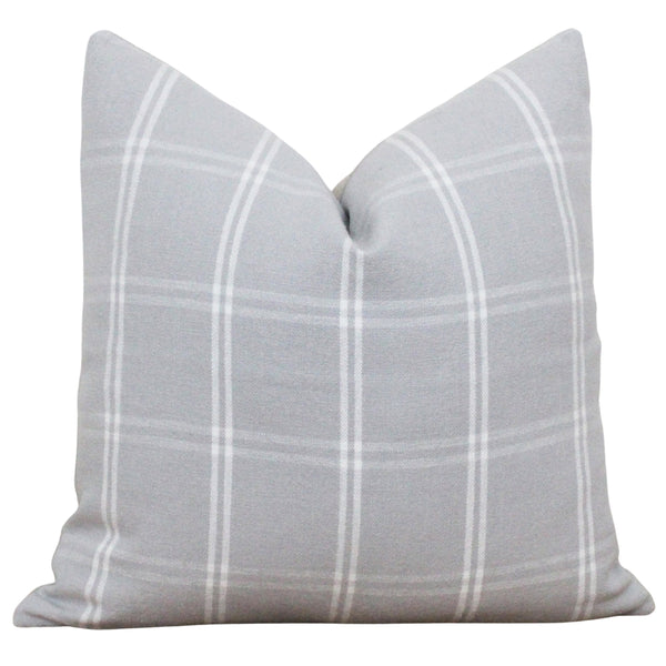 Gray Plaid Pillow Cover  Autumn – Porter Lane Home