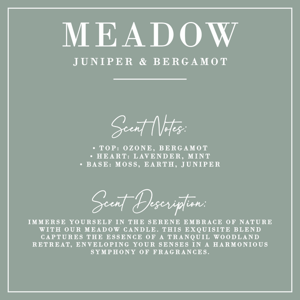 MEADOW | Juniper + Bergamot Candle