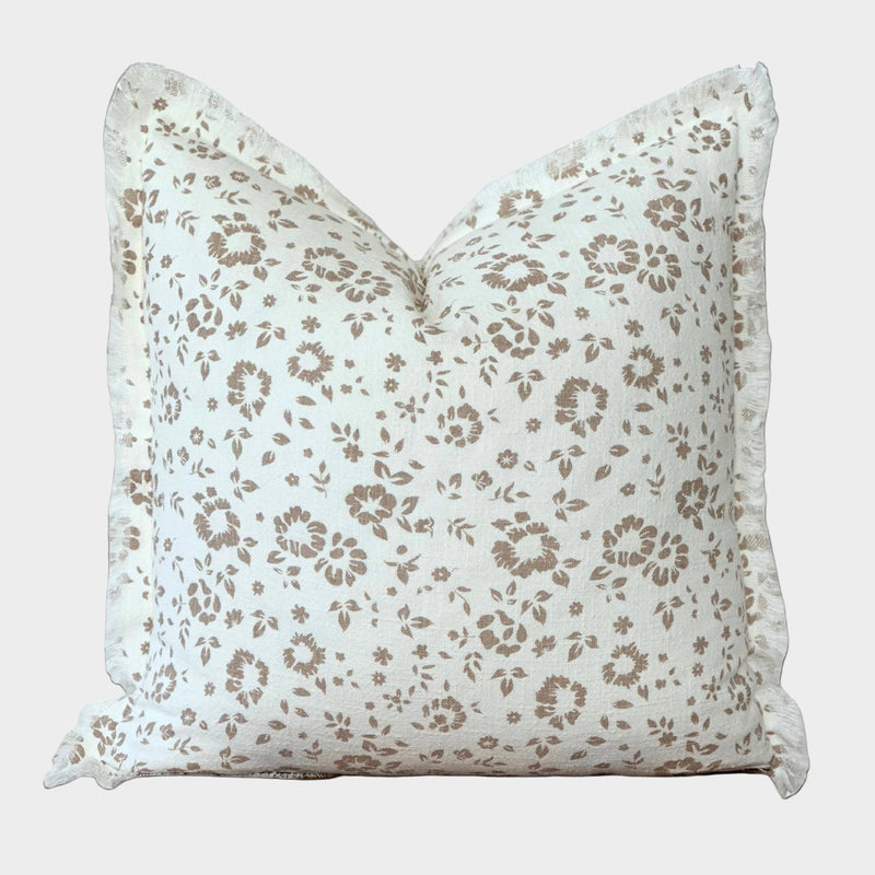 Floral Fringe Pillow Cover | Fleur + Fray Collection