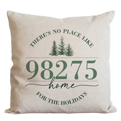 a pillow that says there's no place like home for the holidays