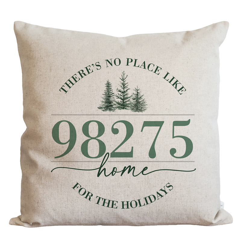 a pillow that says there's no place like home for the holidays
