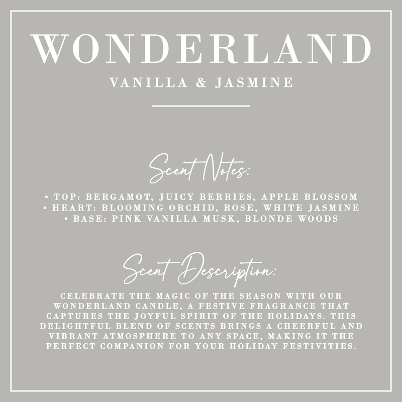 WONDERLAND | Vanilla + Jasmine Candle
