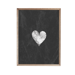 a picture of a white heart on a black background