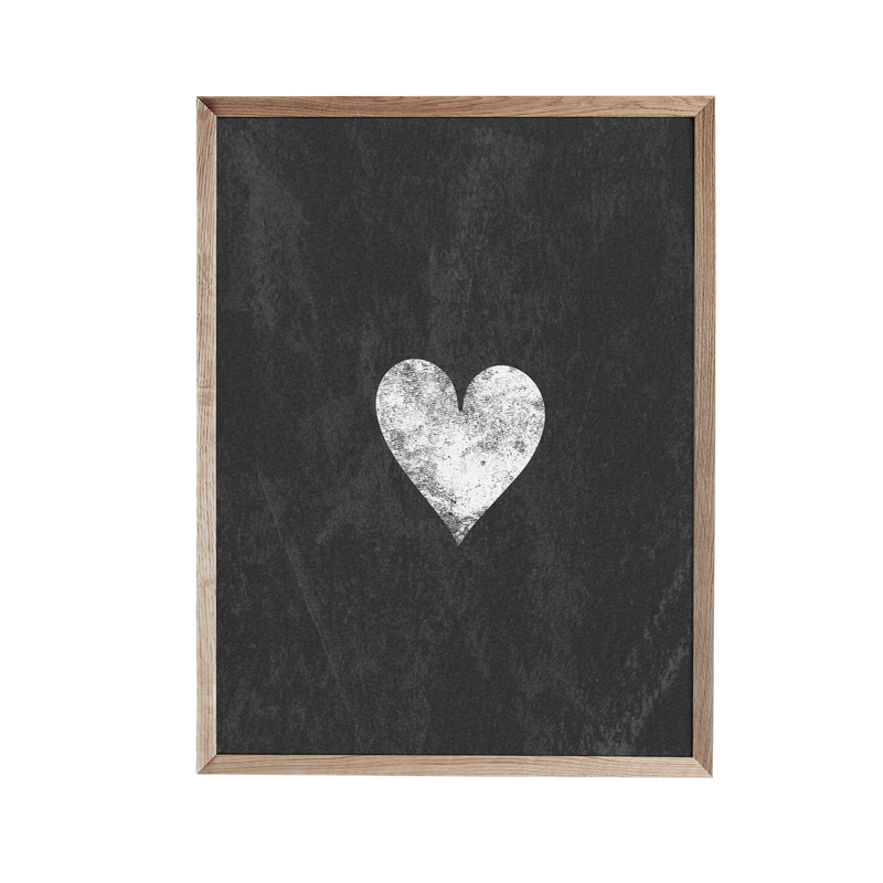 a picture of a white heart on a black background