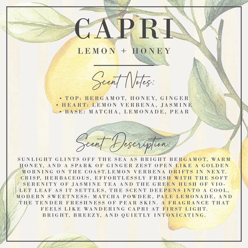 CAPRI | Lemon + Honey Coconut Wax Candle – Porter Lane Home