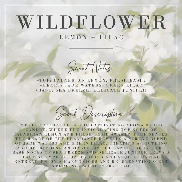 WILDFLOWER | Lemon + Lilac Fluted Candle