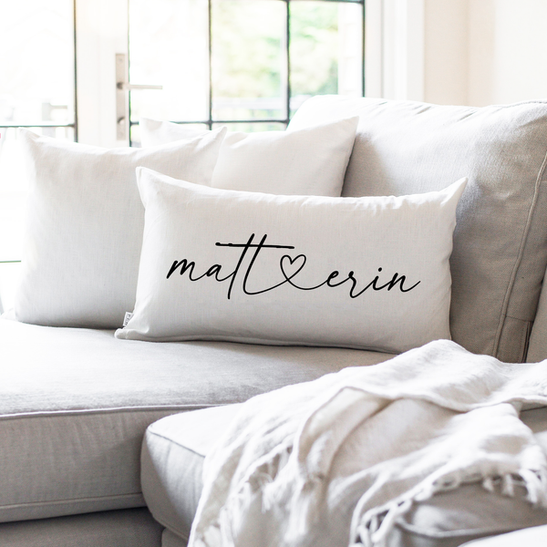 Custom Name Love Pillow Cover
