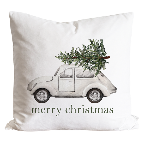 Merry Christmas Tree Bug Pillow Cover