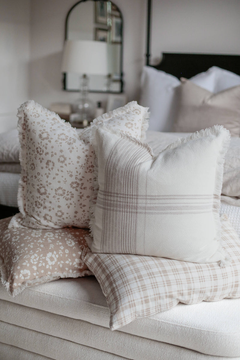 Floral Fringe Pillow Cover | Fleur + Fray Collection