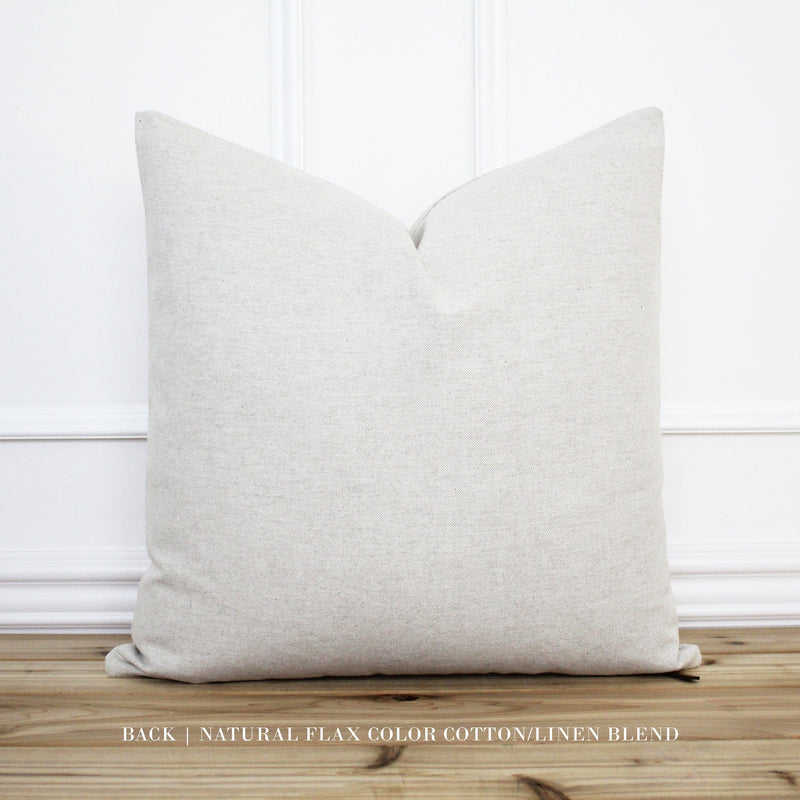 Neutral Cotton Linen Pillow Cover | Esme