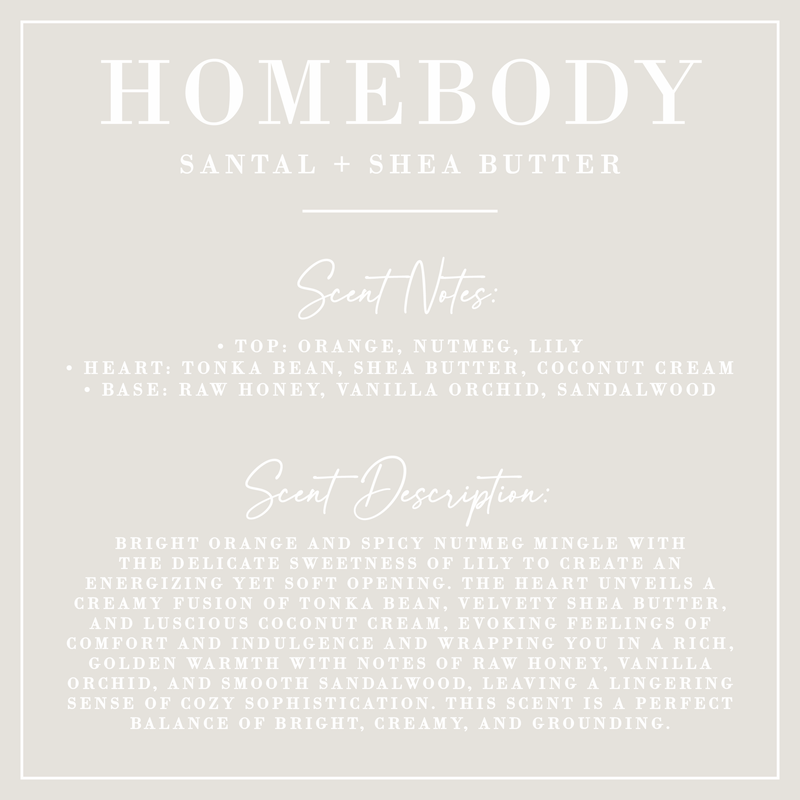 HOMEBODY | Santal + Shea Butter Fluted Candle