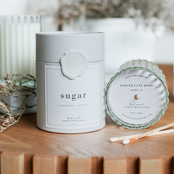 SUGAR | Cashmere + Vanilla Fluted Candle