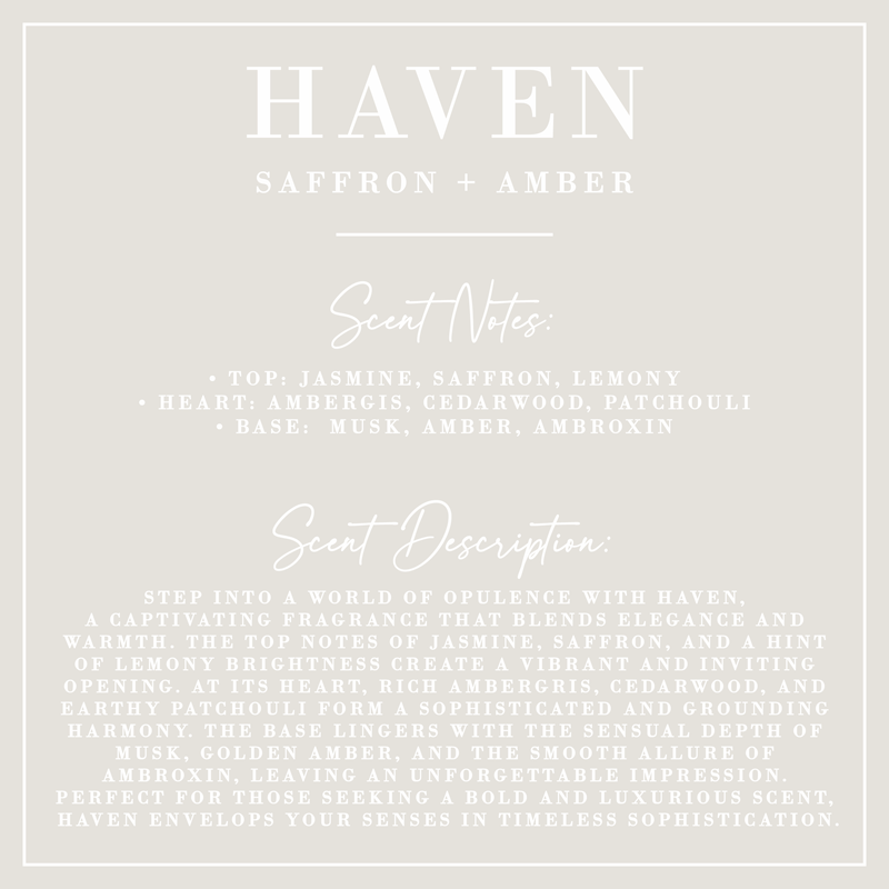 HAVEN | Saffron + Amber Fluted Candle