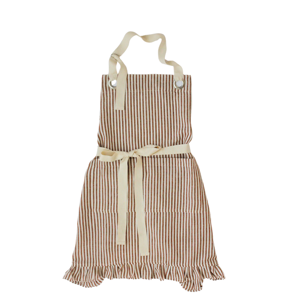 Ruffle Pin Stripe Apron – Porter Lane Home