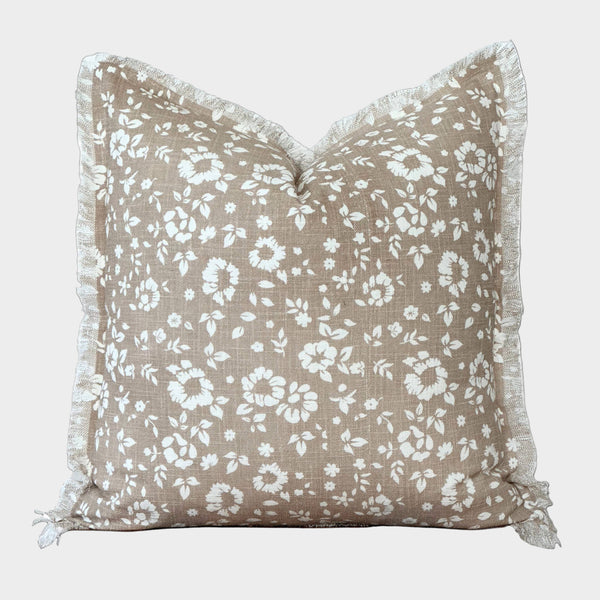 Floral Fringe Pillow Cover | Fleur + Fray Collection