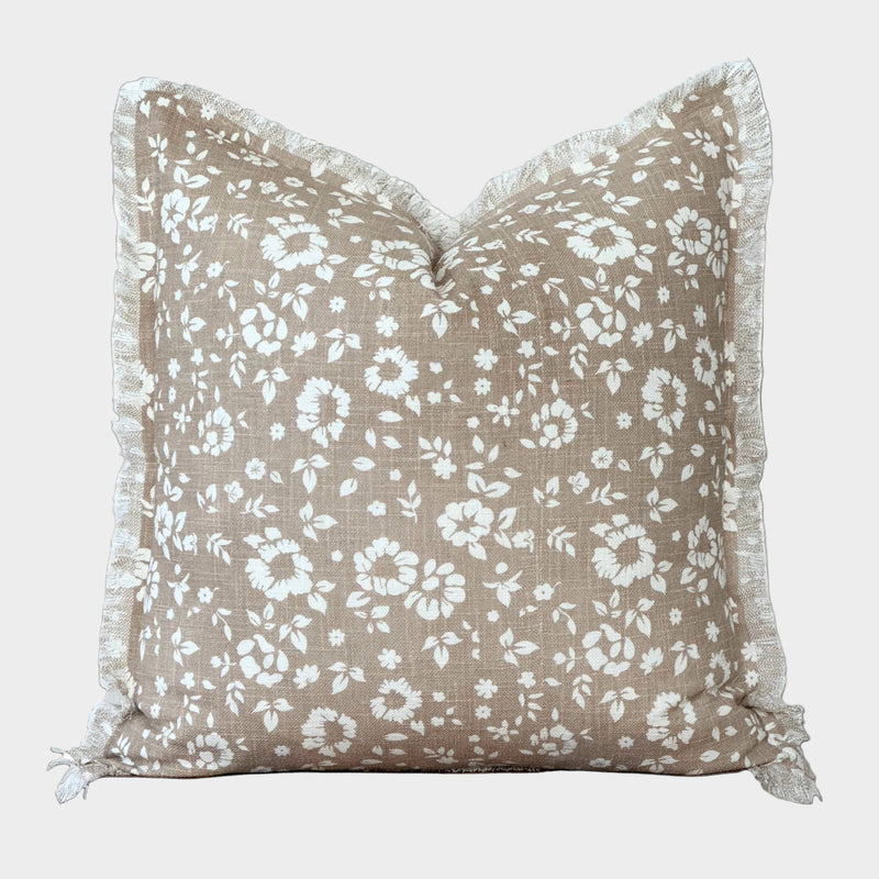 Floral Fringe Pillow Cover | Fleur + Fray Collection