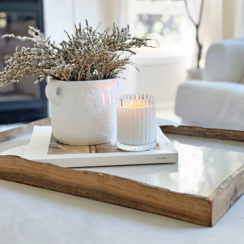 ESCAPE | Coconut + Sandalwood Fluted Candle
