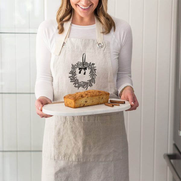 Merry + Bright Wreath Apron