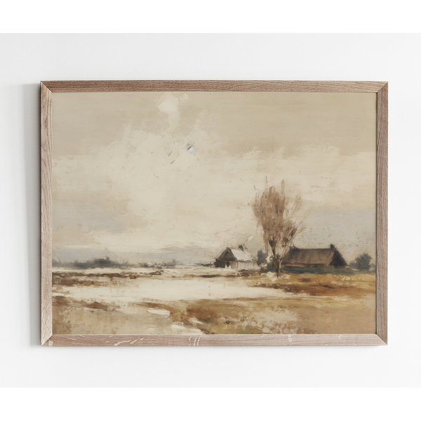 Fall Field {House} Art Print