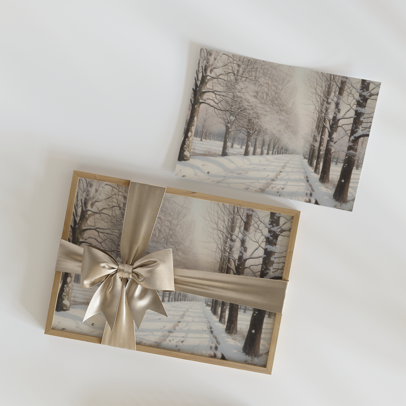 Snowy Road Art Print