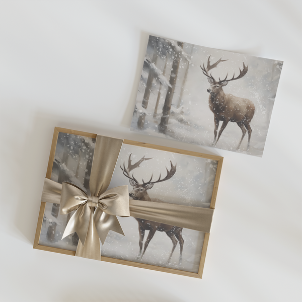 Winter Elk Art Print