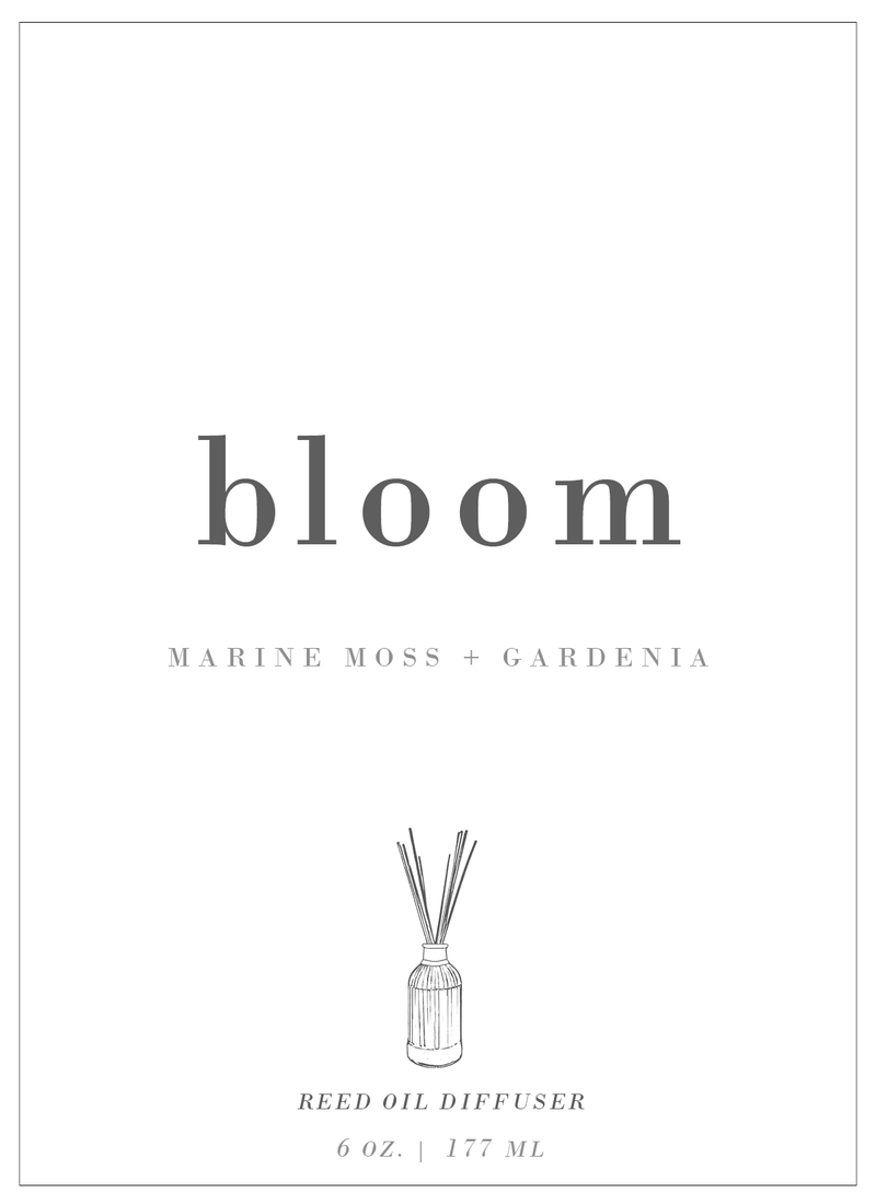 Bloom | Marine Moss + Gardenia Reed Diffuser