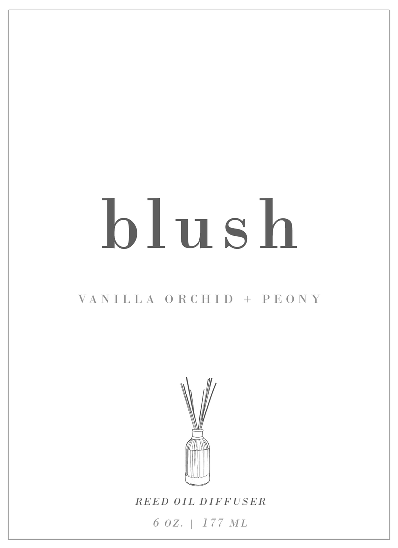 Blush | Vanilla Orchid + Peony Reed Diffuser
