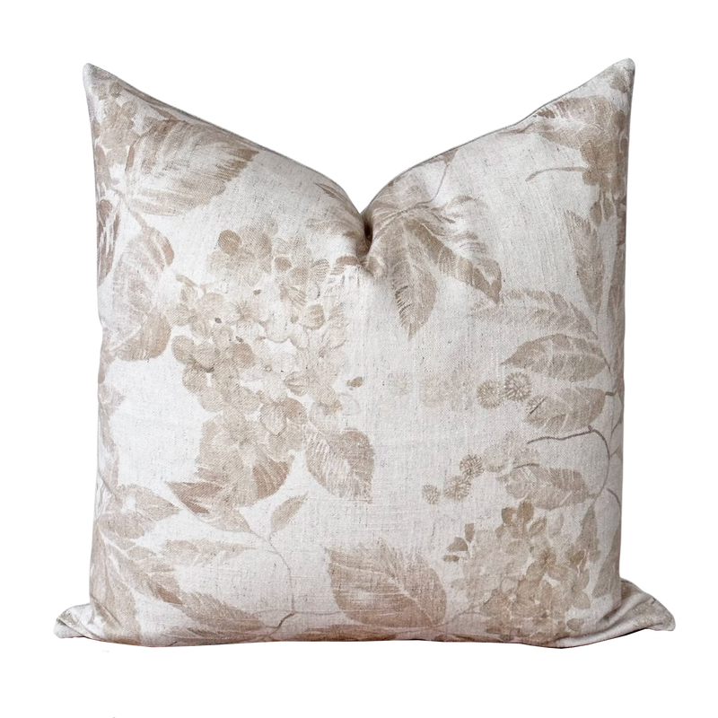 Neutral Floral Pillow Cover | Cece