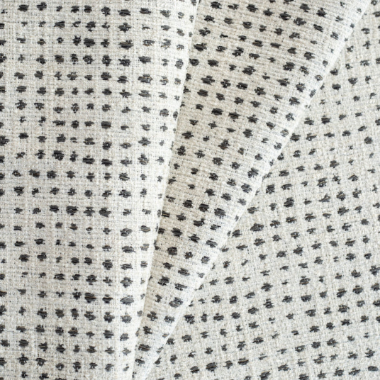 Woven Black and White Dot Pillow Cover | Celeste