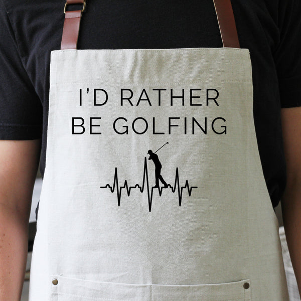 I'd Rather be Golfing Chef Apron