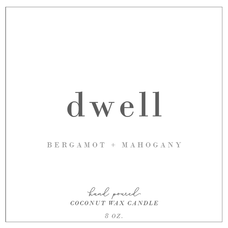 Dwell | Bergamot + Mahogany Fluted Coconut Wax Candle