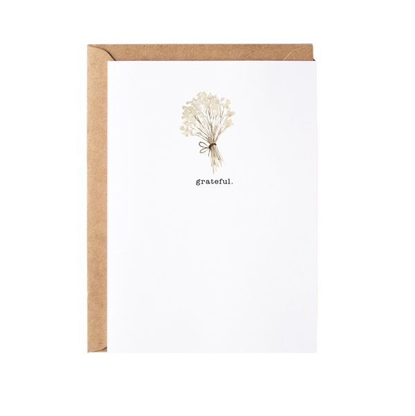 Grateful. Greeting Card