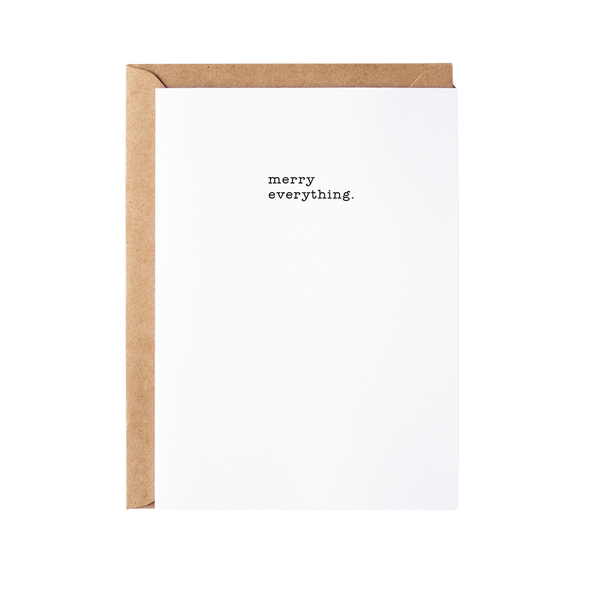 Merry Everything. Greeting Card